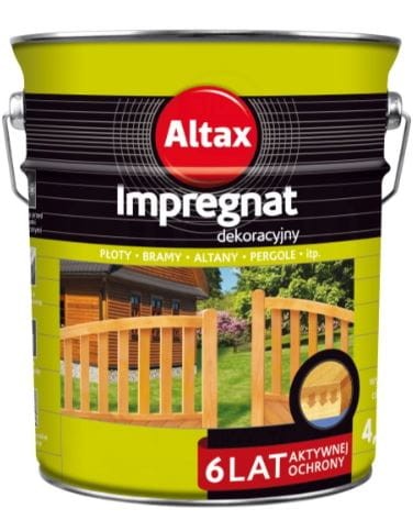 Przejdź do produktu Impregnat dekoracyjny do drewna 4,5L bezbarwny Altax 