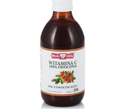 Przejdź do produktu Sok z dzikiej róży 100 % naturalna witamina C 250 ml odporność