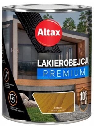 Przejdź do produktu Lakierobejca do drewna premium 10 lat orzech 250ml Altax 