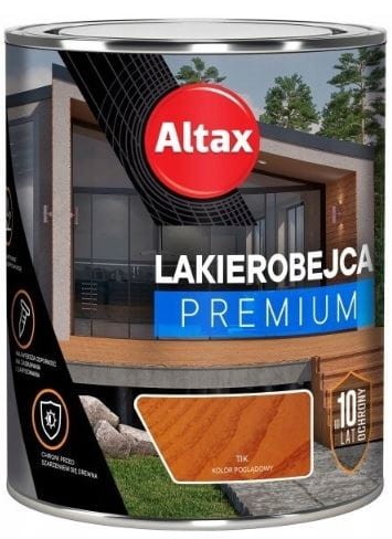 Przejdź do produktu Lakierobejca do drewna premium 10 lat tik 250ml Altax