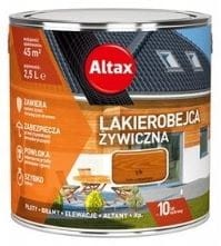 Przejdź do produktu Lakierobejca do drewna żywiczna 10 lat tik 2,5l Altax