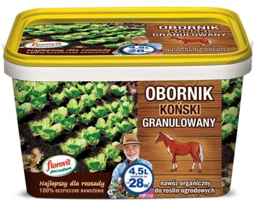 Przejdź do produktu Obornik koński granulowany nawóz naturalny 4,5L Florovit