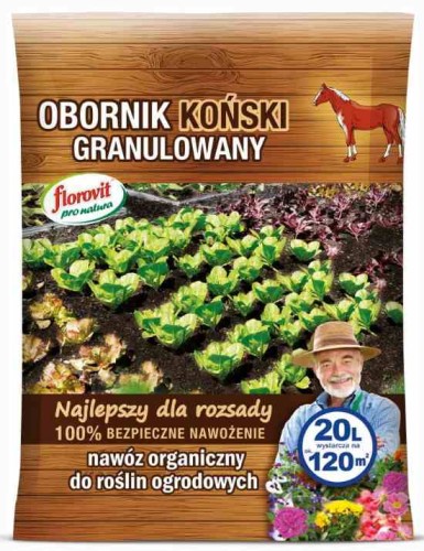 Przejdź do produktu Obornik koński granulowany nawóz naturalny 20L Florovit