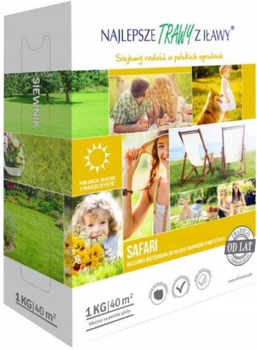 Przejdź do produktu Trawa Safari na suche i piaszczyste tereny 1kg Iława 