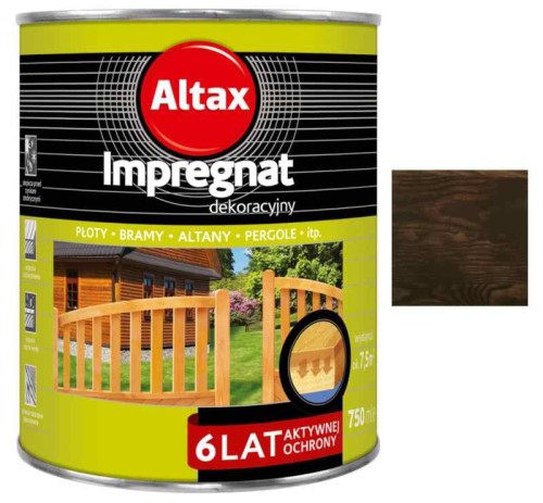 Przejdź do produktu Impregnat dekoracyjny 750ml palisander altax ochrona drewna 6 lat