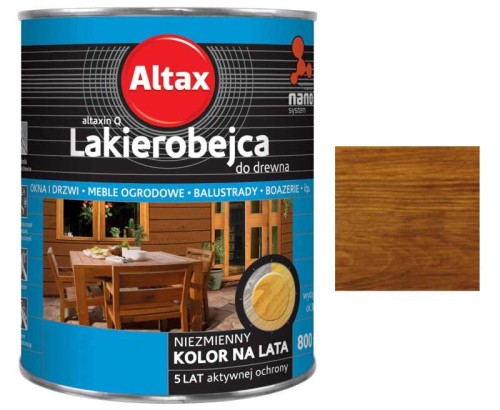 Przejdź do produktu Lakierobejca do drewna 0,75L orzech Altax 0256