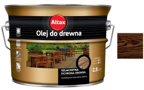Przejdź do produktu Olej do drewna palisander 2,5l Altax impregnat