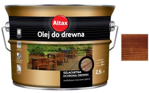 Przejdź do produktu Olej do drewna tik 2,5l Altax impregnat