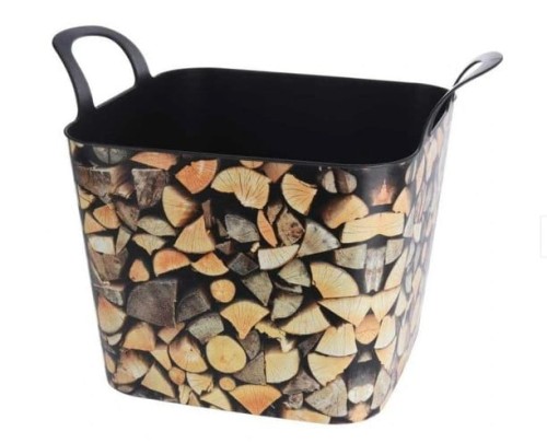 Przejdź do produktu Kosz na drewno kominkowe liście 36l 393808