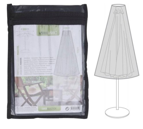Przejdź do produktu Pokrowiec na parasol ogrodowy 300cm nakrycie 435108