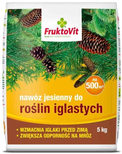 Przejdź do produktu Nawóz jesienny do iglaków 5kg FruktoVit PLUS 