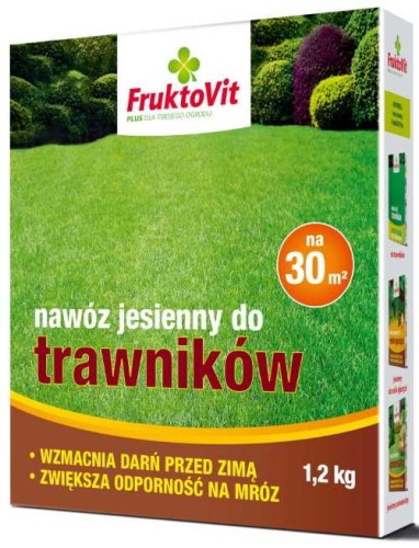 Przejdź do produktu Nawóz jesienny do trawników 1,2kg FruktoVit PLUS