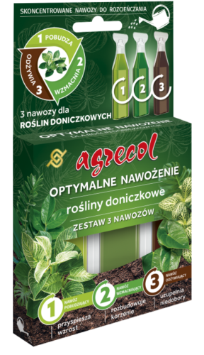 Przejdź do produktu Kuracja dla doniczkowych nawóz 3x30ml AGRECOL