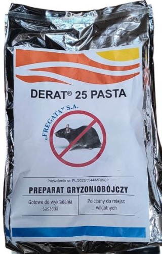 Przejdź do produktu Trutka na myszy w saszetkach pasta DERAT 2,5kg