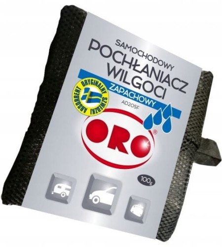 Przejdź do produktu Pochłaniacz wilgoci do samochodu zapachowy 100g ORO
