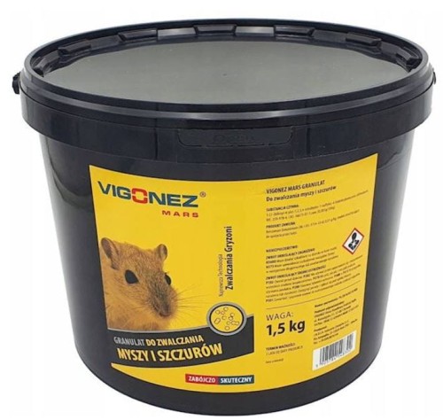 Przejdź do produktu Trutka na myszy szczury granulat 1,5kg Vigonez
