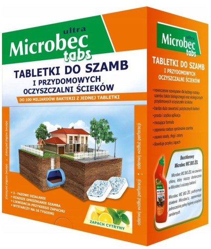 Przejdź do produktu Tabletki do szamba BROS MICROBEC ULTRA 16x20g