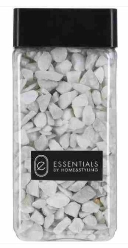 Przejdź do produktu Kamienie dekoracyjne 550 ml białe 381321