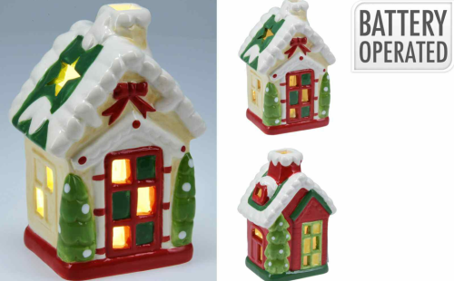 Przejdź do produktu Domek świąteczny LED 15 cm 104753