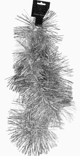 Przejdź do produktu Łańcuch choinkowy srebrny świąteczny 120005