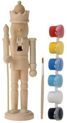 Przejdź do produktu Zestaw do malowania figurka dziadek do orzechów żołnierzyk 18cm