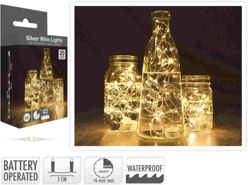 Przejdź do produktu Lampki 20 LED wodoodporne 164603