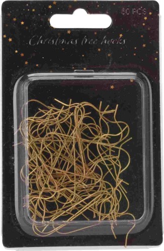 Przejdź do produktu Haczyki złote zawieszki do bombek 50szt 189773