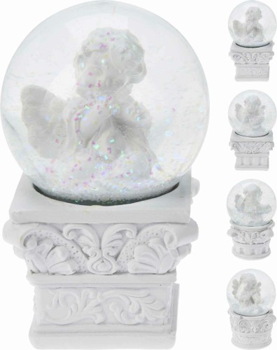 Przejdź do produktu Kula wodna aniołek 6,5 cm 4 wzory 091435