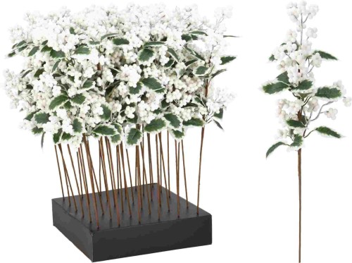 Przejdź do produktu Gałązka ostrokrzewu 60 cm biała 149440 