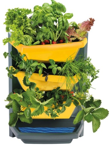 Przejdź do produktu Kwietnik naścienny Vertical Garden żółty 48x69x24 cm