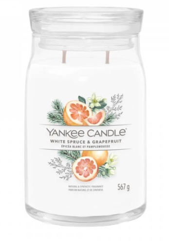 Przejdź do produktu Świeca duża White Spruce & Grapefruit 2 knoty 567 g Yankee Candle 