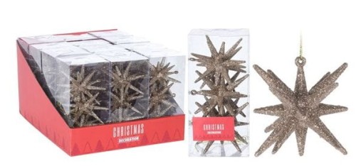 Przejdź do produktu Gwiazdki złote 9cm ozdoby wiszące 3szt 736069