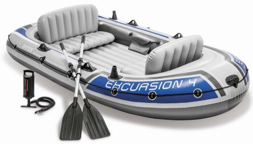 Przejdź do produktu Ponton Excursion 4 osobowy wiosła pompka 315x165 cm 68324 INTEX 