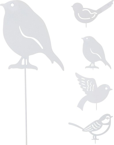 Przejdź do produktu Ptaszek na piku biały 32 cm 4 wzory 534857