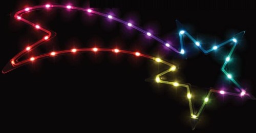 Przejdź do produktu Ozdoba okienna kometa gwiazda świecąca 1m 35 LED USB RGB 142083