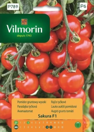 Przejdź do produktu Pomidor gruntowy wysoki koktajlowy Sakura F1 Vilmorin