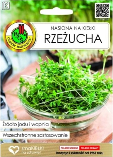 Przejdź do produktu Nasiona na Kiełki Rzeżucha 500 g PNOS 