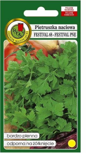 Przejdź do produktu Pietruszka naciowa Festival 68 nasiona 100g Pnos