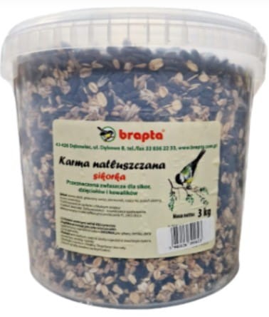 Przejdź do produktu Karma sypka dla ptaków sikorek wiaderko 3kg