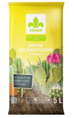 Przejdź do produktu Ziemia do kaktusów opuncji sukulentów 5L Kronen