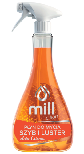 Przejdź do produktu Płyn do mycia szyb i luster złoto orientu 555 ml MILL