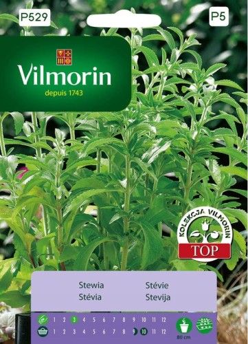 Przejdź do produktu Stewia nasiona 0,01g Vilmorin 300 razy słodsza od cukru