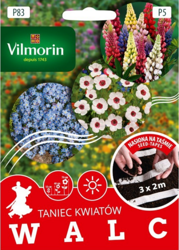 Przejdź do produktu Nasiona na taśmie kwiaty WALC 3 x 2 m Vilmorin