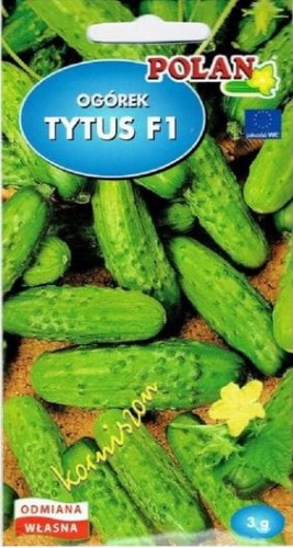 Przejdź do produktu Ogórek korniszon Tytus F1 3 g Polan