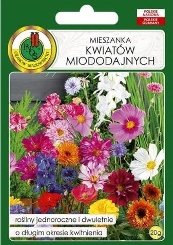Przejdź do produktu Mieszanka kwiatów miododajnych 20 g Pnos