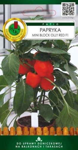 Przejdź do produktu Papryka Mini Block Olly czerwona 15 ziaren F1 Pnos