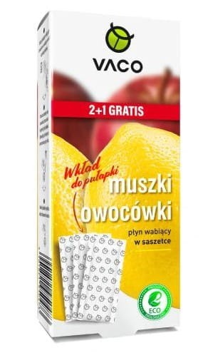 Przejdź do produktu Vaco wkład płyn do pułapki na muszki owocówki 3 szt