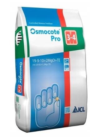 Przejdź do produktu Osmocote PRO 3-4 miesięcy 19-9-10+2MGO+TE 25kg
