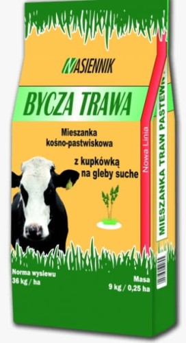 Przejdź do produktu Trawa kośno-pastwiskowa z kupkówką Bycza Trawa Nasiennik N-KP2 9 kg