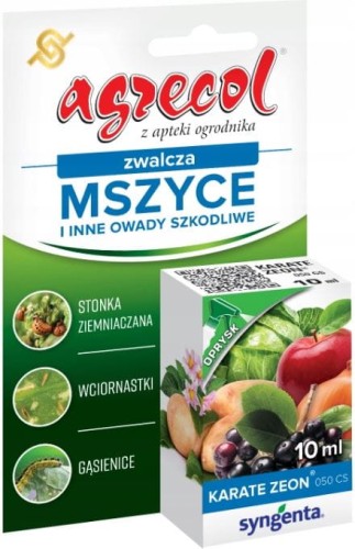 Przejdź do produktu Oprysk na mszyce Karate zeon 10ml owadobójczy AGRECOL